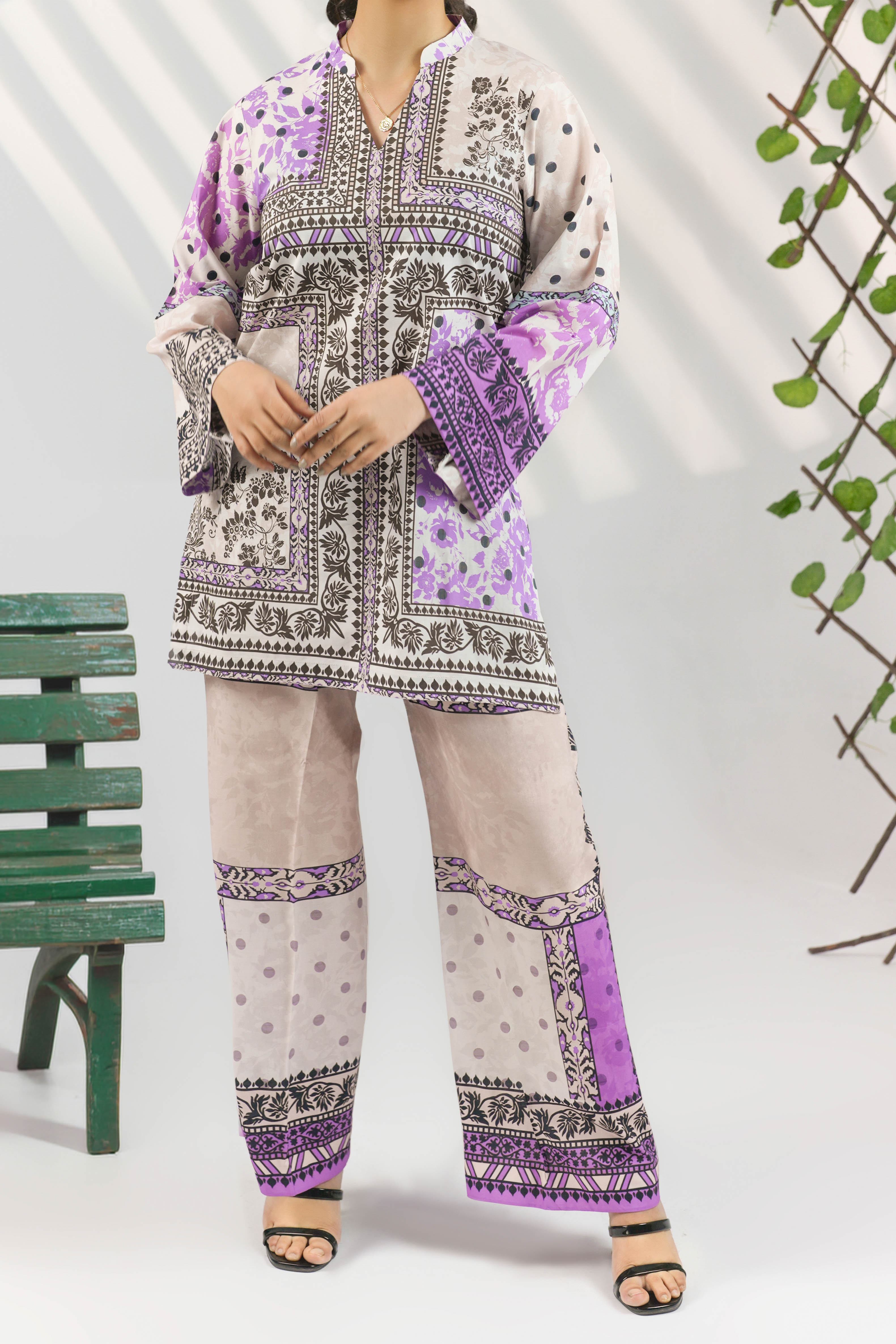 Mystic Lavender - 2Pc - Stitched